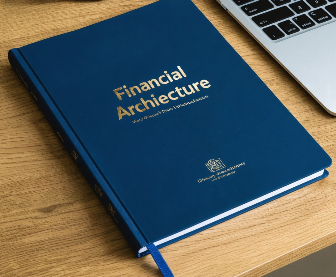 High-quality printed financial architecture workbooks